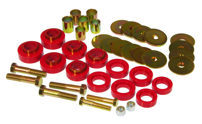 Kit de montage de carrosserie Prothane 67-81 Chevy Camaro avec matériel - Rouge