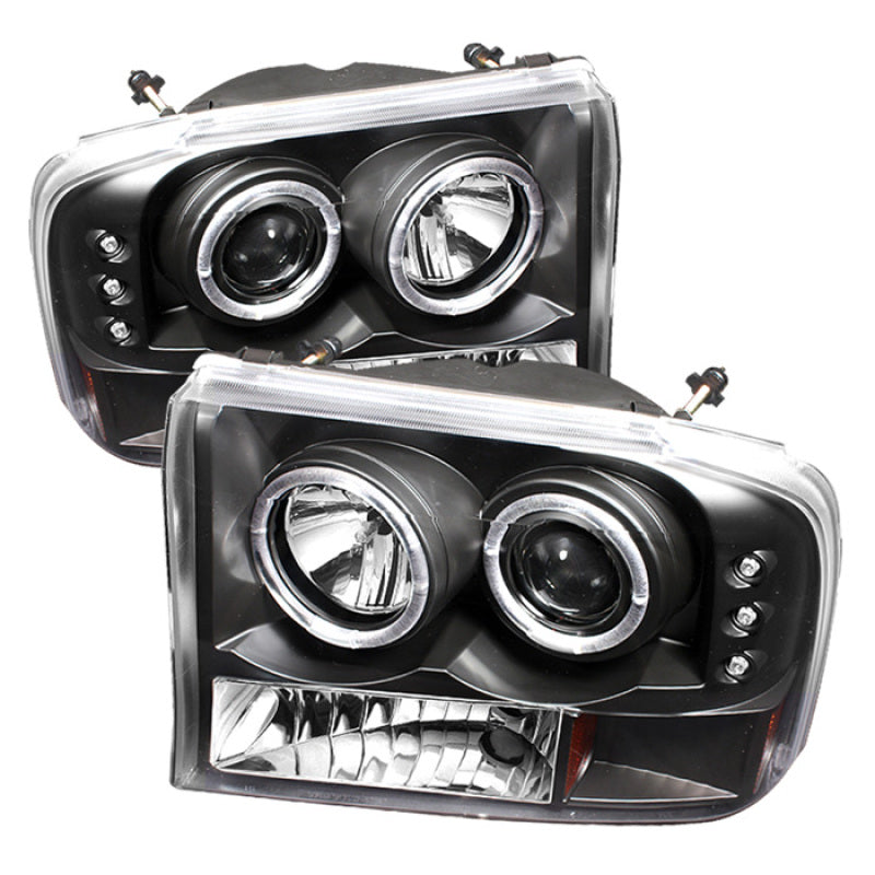 Projecteur Spyder Ford F250 Super Duty 99-04 Version 2 LED Halo LED Blk PRO-YD-FF25099-1P-G2-BK