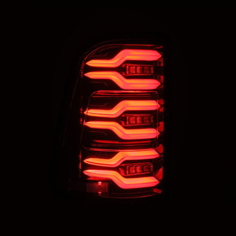 Feux arrière à LED AlphaRex 19-21 Dodge Ram 1500 Luxx-Series Alpha-Black avec Activ Light/Seq Signal