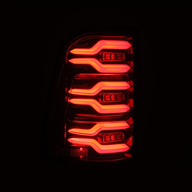 Feux arrière à LED AlphaRex 19-21 Dodge Ram 1500 Luxx-Series Alpha-Black avec Activ Light/Seq Signal