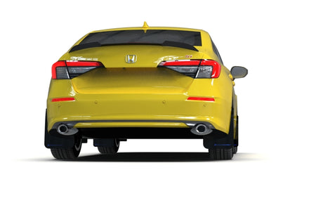 Garde-boue rouge UR Rally Armor 2022 Honda Civic (y compris Si/Sport/Touring) avec logo blanc