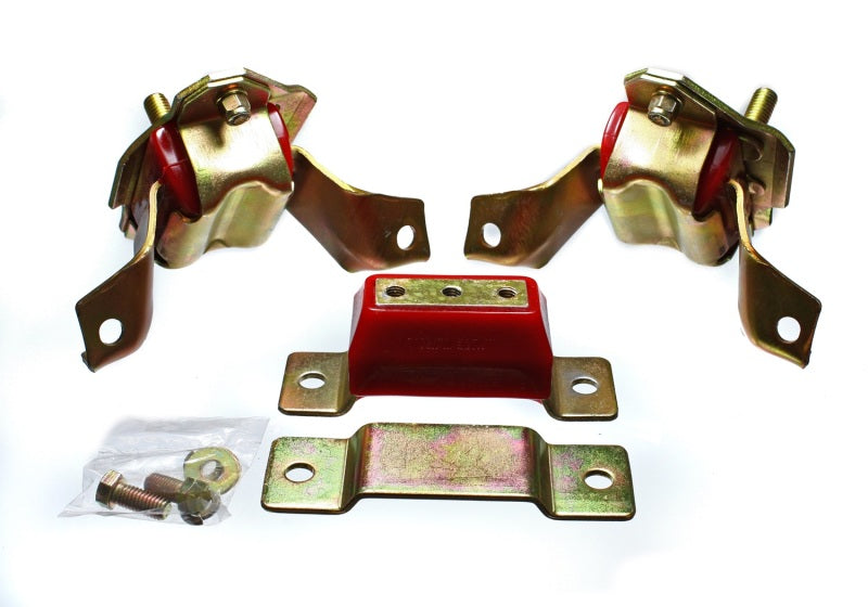 Ensemble de supports de moteur et de transmission rouges Energy Suspension 84-95 Ford Mustang 5.0 (302c.i.) V8