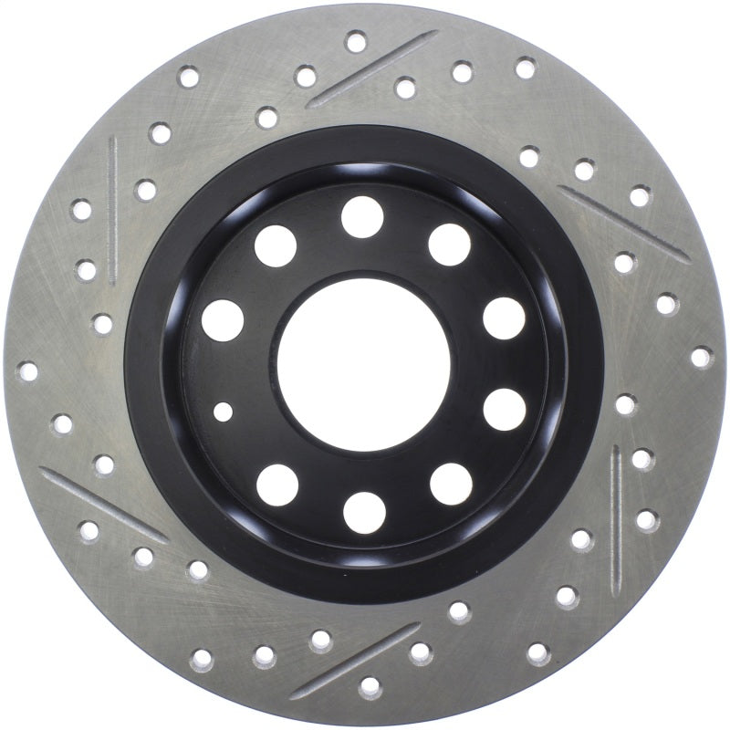 Rotor arrière gauche fendu et percé StopTech 11-17 Volkswagen Jetta /Golf / Golf GTI