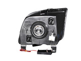 Phares en cristal ANZO 2005-2009 Ford Mustang avec halo noir (CCFL)