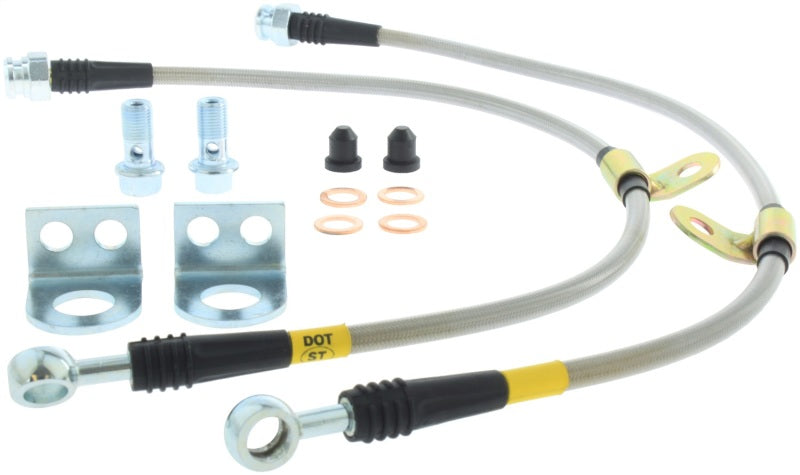 Conduites de frein avant StopTech 14-15 en acier inoxydable BBK pour Ford Fiesta ST