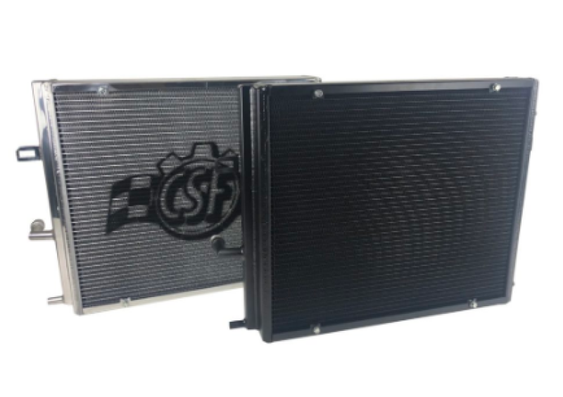 CSF BMW B58/B48 Front Mount Triple-Pass Heat Exchanger w/Rock Guard - Black