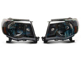 Raxiom 05-11 Toyota Tacoma Axial Series OE Replacement Headlights- Blk Housing (Clear Lens)