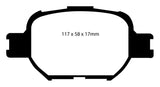 Plaquettes de frein avant Redstuff EBC 04-10 Scion TC 2.4