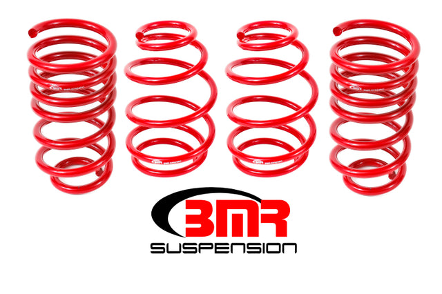 BMR 10-15 5th Gen Camaro V8 Lowering Spring Kit (Set Of 4) - Red BMR Suspension