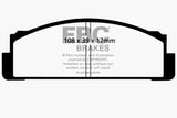 Plaquettes de frein avant EBC 68-83 Fiat 124 1.6 Greenstuff