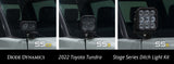 Kit de feux de fossé Diode Dynamics 2022 pour Toyota Tundra C2 Sport Stage Series - Combo blanc