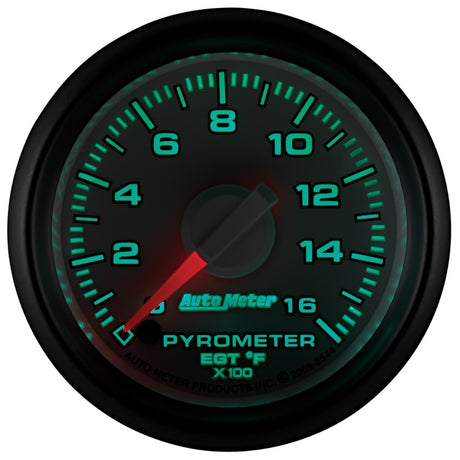 Jauge électronique EGT/pyromètre à balayage complet de 52,4 mm Autometer Factory Match 0-1600 degrés F