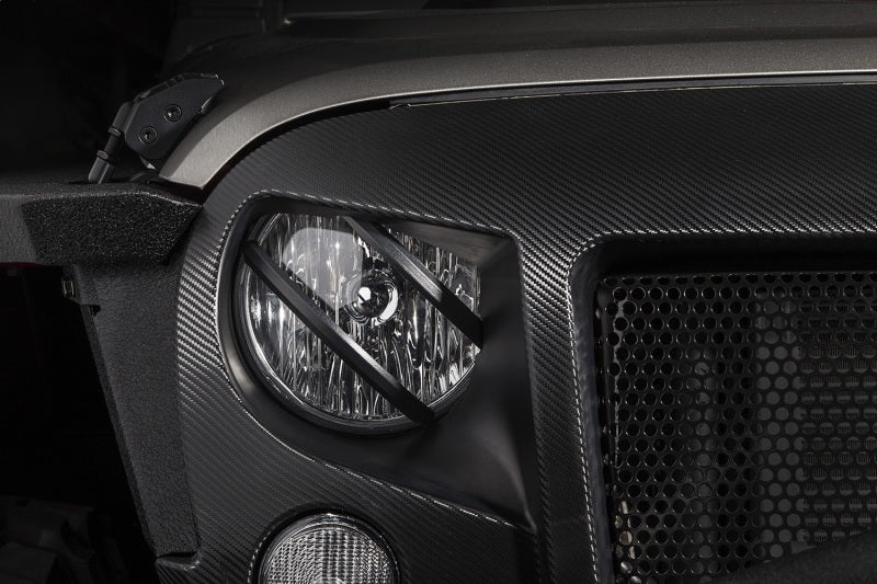 Phare pivotant Rugged Ridge 07-18 Jeep Wrangler JK Black Elite Euro Guard