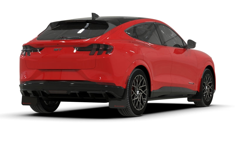 Garde-boue Rally Armor 21-23 Ford Mustang Mach-E Black UR avec logo noir métallisé