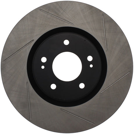Rotor avant gauche fendu StopTech Power Slot 03-06 Evo 8 &amp; 9