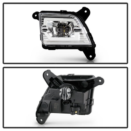 Feu antibrouillard à LED de style OEM Spyder 19-20 Chevy Silverado 1500 avec interrupteur - Transparent (ne convient pas au RPO U12)