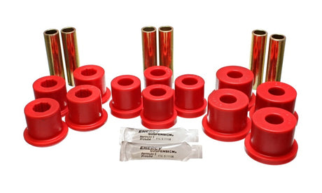 Ensemble ressorts et manilles Energy Suspension GM C20/C30 - Rouge