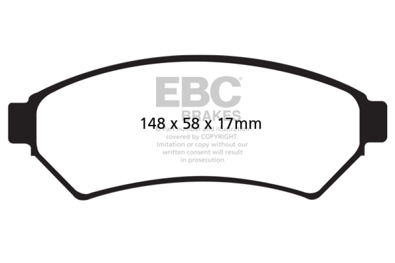 Plaquettes de frein avant EBC 05-09 Buick Allure (Canada) 3.6 Yellowstuff