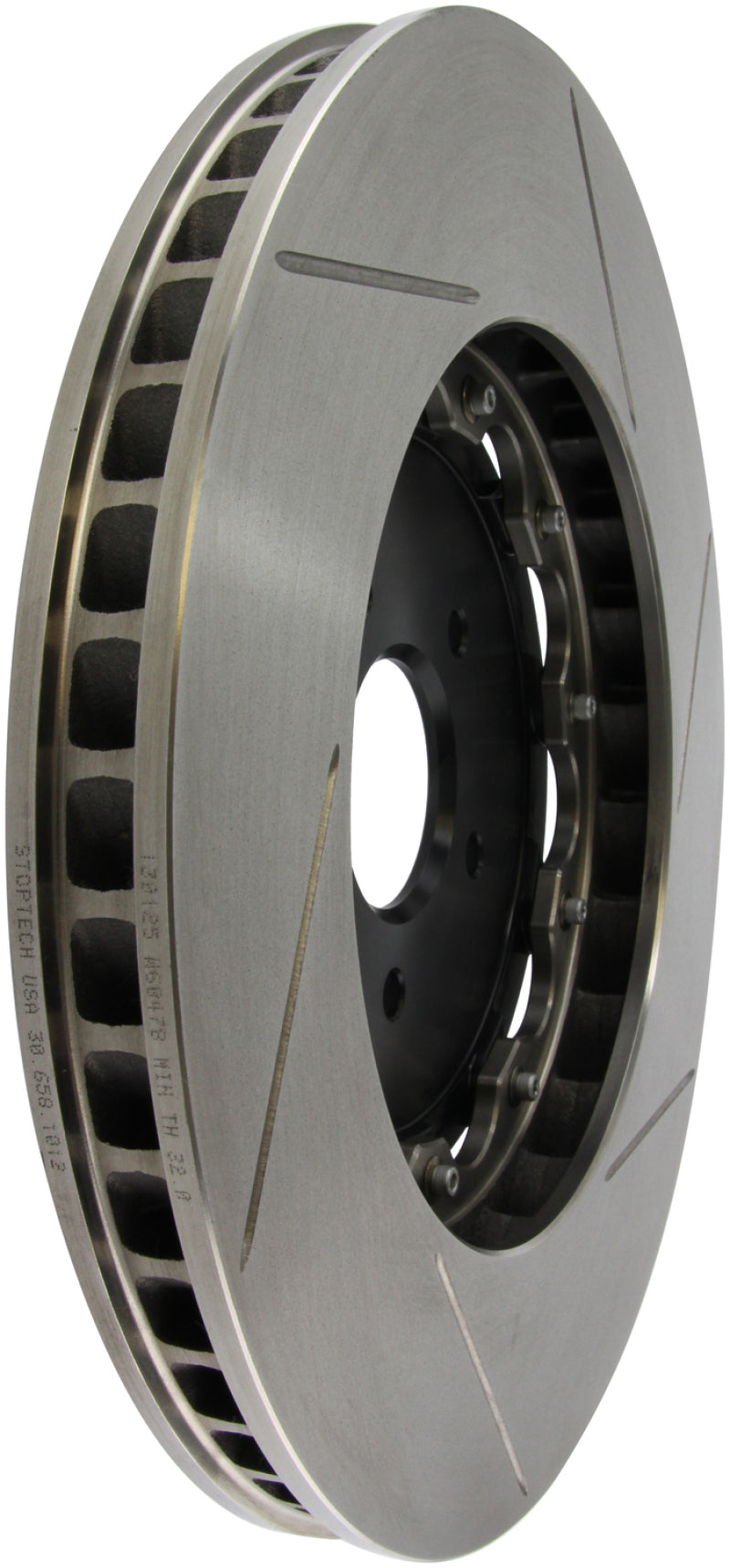 Kit de rotor aérodynamique en fonte nue fendue avant droite 380x34 mm pour Nissan GT-R 09-11 StopTech