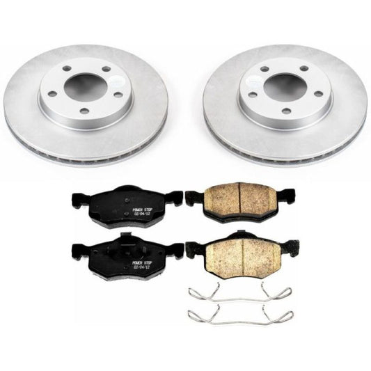 Power Stop 01-07 Ford Escape Front Z17 Evolution Geomet Coated Brake Kit