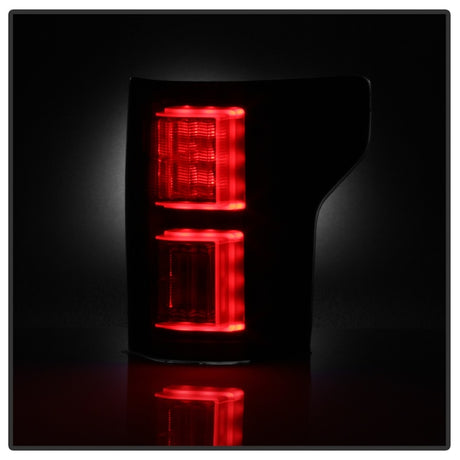 Feux arrière à LED Spyder 18-19 Ford F-150 (sans capteur d'angle mort) - Noir Smk (ALT-YD-FF15018-LED-BSM)