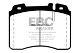 Plaquettes de frein avant EBC 94-96 Mercedes-Benz E420 4.2 Greenstuff