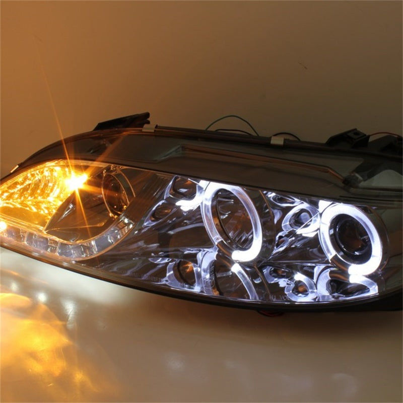 Spyder Mazda 6 03-05 avec phares antibrouillard projecteurs LED Halo DRL Smke PRO-YD-M603-FOG-DRL-SM