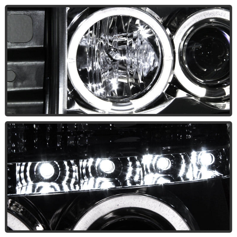 Phares de projecteur Spyder Nissan Titan 04-14/Armada 04-07 LED Halo LED Chrm PRO-YD-NTI04-HL-C