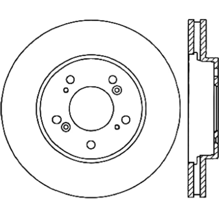 Stoptech 05-10 Honda Odyssey Front Cryo Rotor