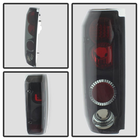 Feux arrière Spyder Ford F150 87-96/Ford Bronco 88-96 style européen, noir fumé ALT-YD-FF15089-BSM