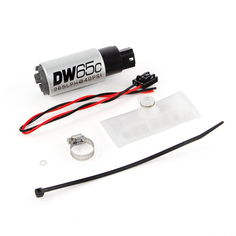 Pompe à essence compacte DeatschWerks 88-91 BMW 325i DW65C 265lph avec kit d'installation (sans clips de montage)