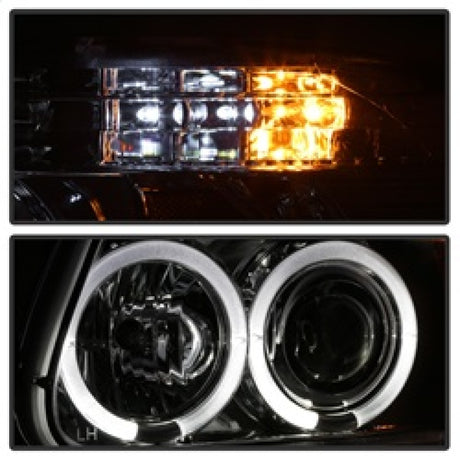 Phares de projecteur Spyder Ford Explorer 95-01 1PC LED Halo Chrm PRO-YD-FEXP95-HL-1PC-C