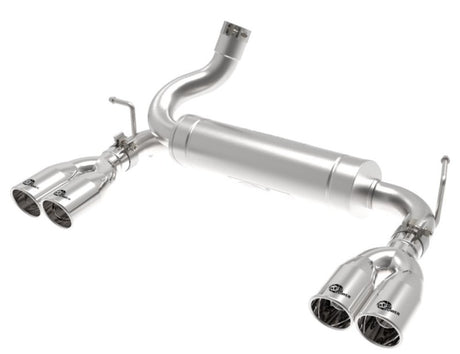 Échappement arrière aFe Rebel Series 2,5 pouces 409 SS poli 07-18 Jeep Wrangler (JK) V6-3,6 L/3,8 L