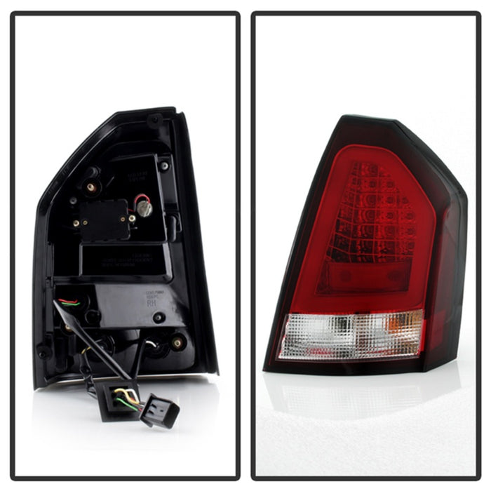 Feux arrière à LED Spyder 05-07 Chrysler 3000C Verison 2 - Rouge transparent (ALT-YD-C305V2-LED-RC)