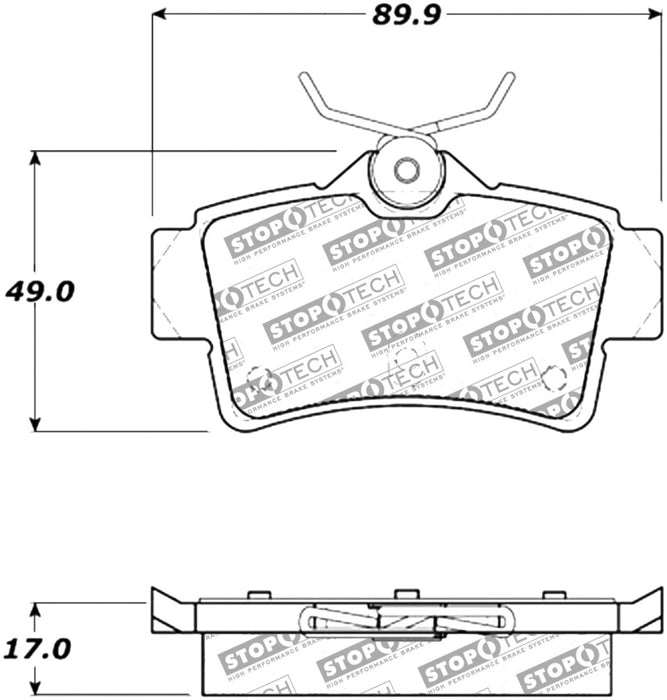 Plaquettes de frein avant Stoptech 95-00 Lexus LS400 Street Select