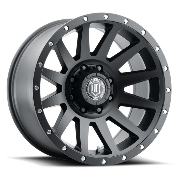 Roue ICON Compression 20x10 8x170 -19mm Offset 4.75in BS 125mm Bore Satin Black