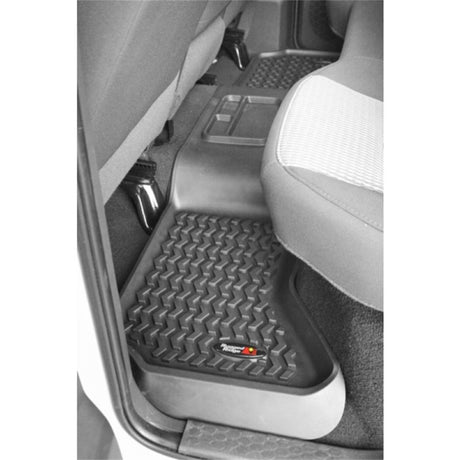 Revêtement de plancher arrière Rugged Ridge noir pour Dodge Ram 1500 Quad Cab 2002-2018