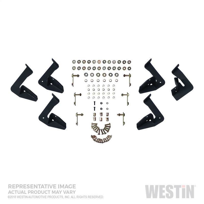 Westin/HDX 07-18 GM 15/25/3500 Crew Cab (Excl. Classic) SS Drop Nerf Step Bars - Textured Black