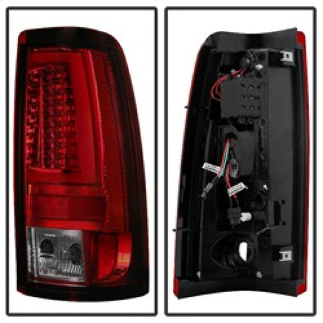 Feux arrière à LED Spyder Chevy Silverado 1500/2500 03-06 Version 2 - Fumée rouge ALT-YD-CS03V2-LED-RS