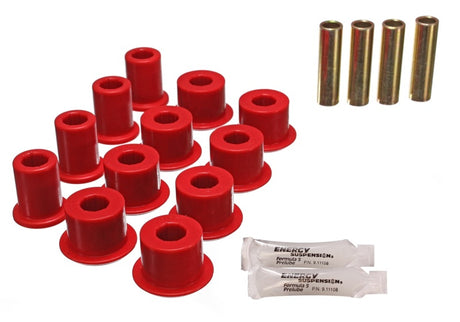 Bague de manille de ressort à lames arrière rouge Energy Suspension 95-97 Toyota Tacoma / 89 4Runner / 89-95 Pick Up