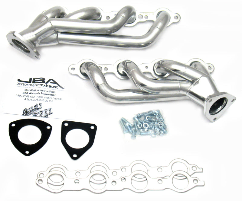 JBA 03-06 GM Truck 6.0L LS sans EGR 1-5/8 po primaire Silver Ctd Cat4Ward Header