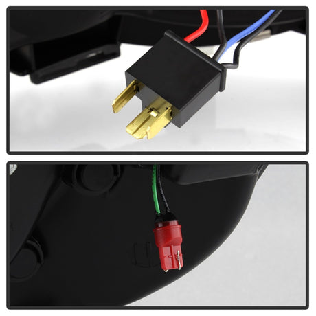 Phares Spyder 05-11 Toyota Tacoma Ver 2 Proj - Barre lumineuse DRL - Fumée noire PRO-YD-TT05V2-LB-BSM