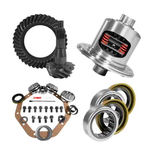 Yukon 9.25in CHY 3.55 Rear Ring & Pinion Install Kit 31 Spline Positraction 1.7in Axle Bearings