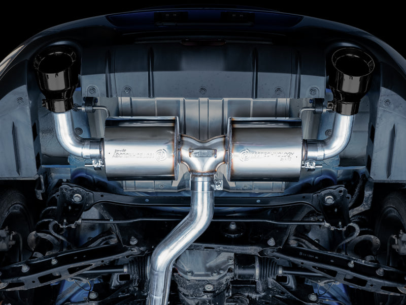 Échappement arrière AWE Subaru BRZ/Toyota GR86/Toyota 86 Touring Edition - Embouts noirs diamantés