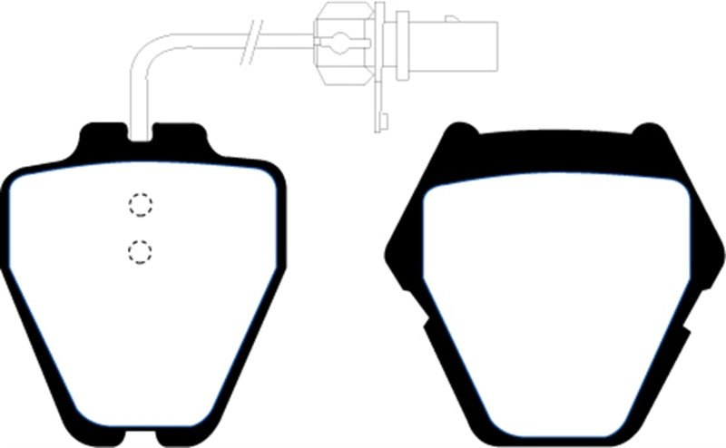 Plaquettes de frein avant Greenstuff EBC 02-05 Volkswagen Passat 4.0 (jeu de 8 plaquettes)