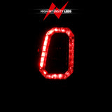 Feux arrière à LED ANZO 1999-2002 Chevy Silverado 1500 style planche noir avec lentille fumée