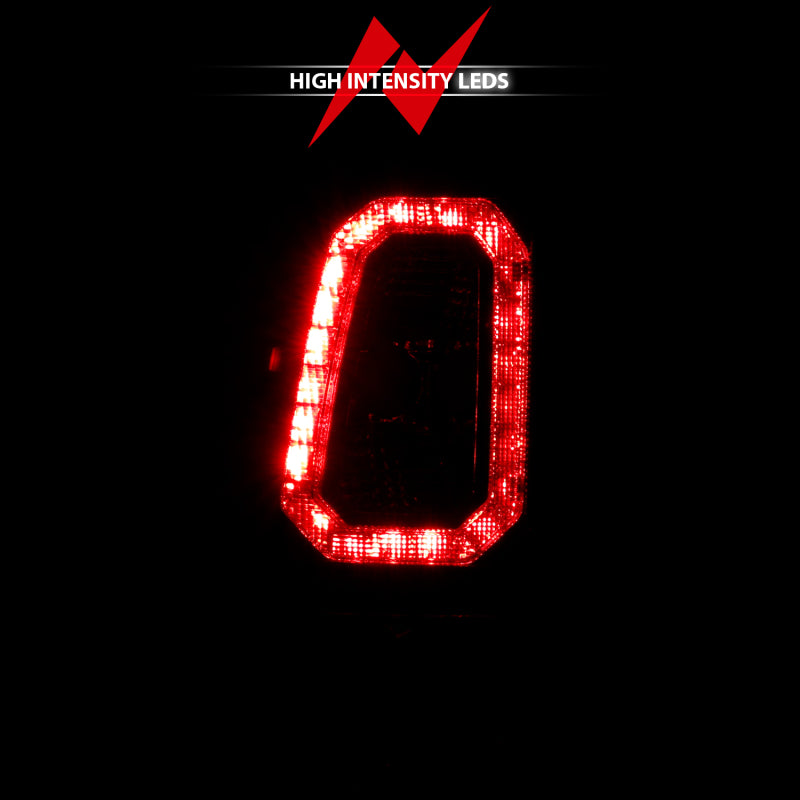 Feux arrière à LED ANZO 2003-2006 Chevy Silverado 1500 style planche noir avec lentille fumée