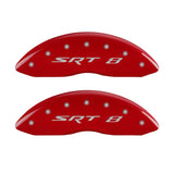 Couvre-étriers MGP 4 gravés avant et arrière SRT8 finition rouge argent ch