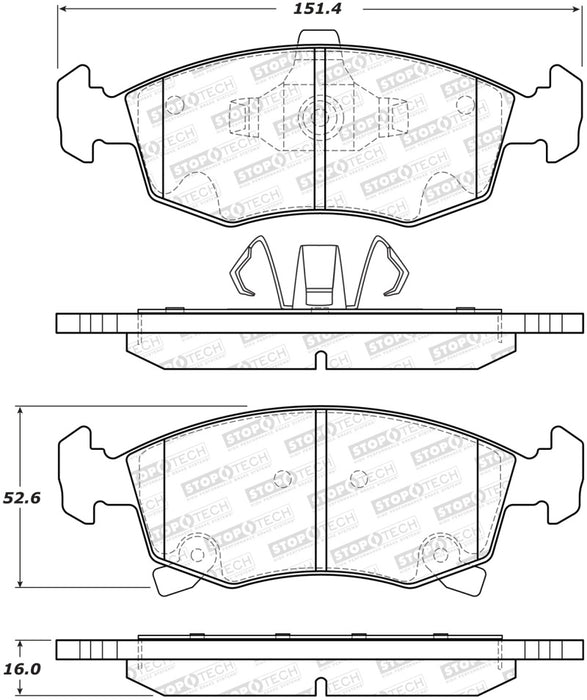 StopTech Street Brake Pads - Front