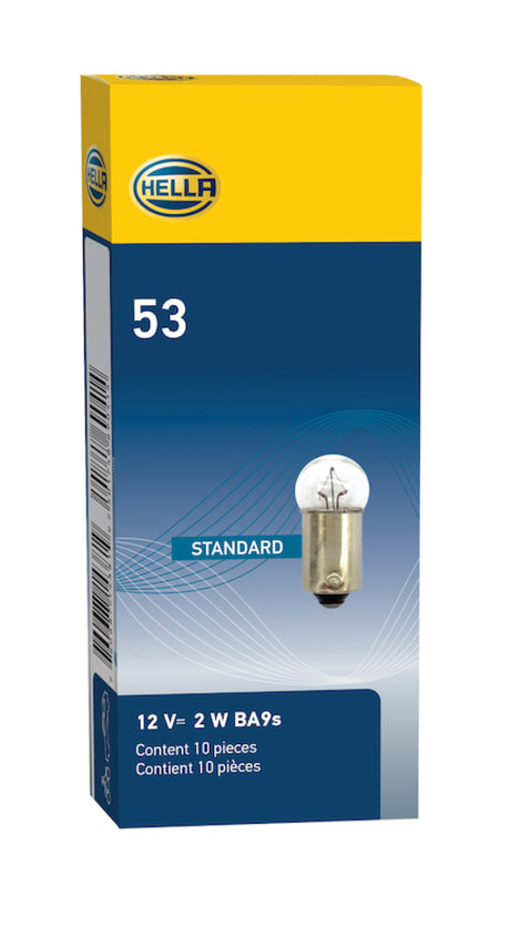 Ampoule Hella 53 12V 2W 1CP BA9s G3.5